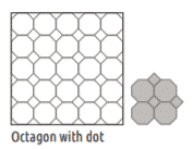 octagonal with dots