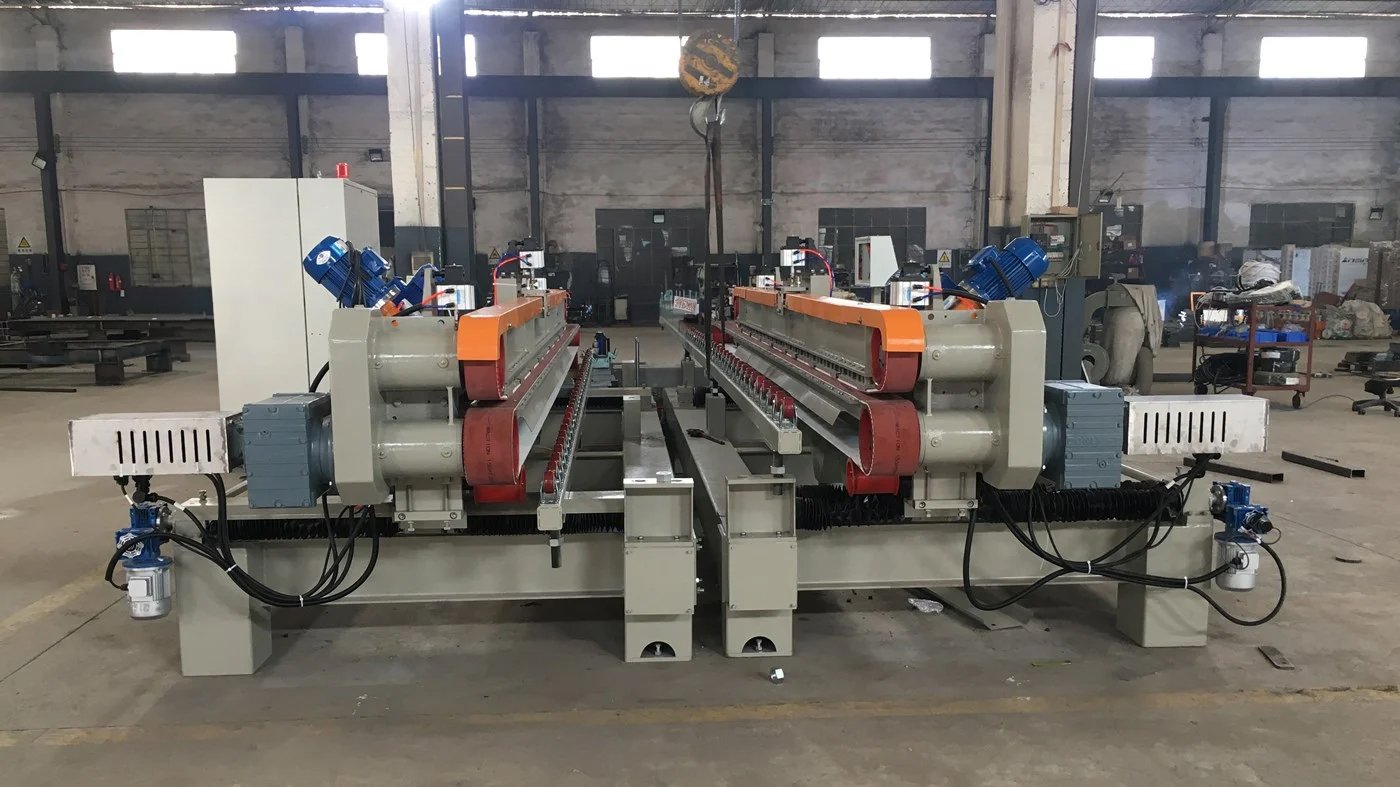 Squaring & Chamfering Machine in tile factory